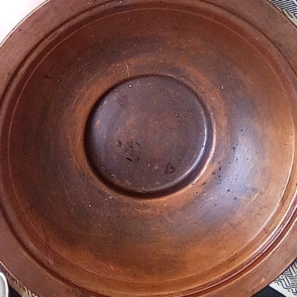 Vintage Solid Copper Fruit Bowl. - Picture 4 of 4